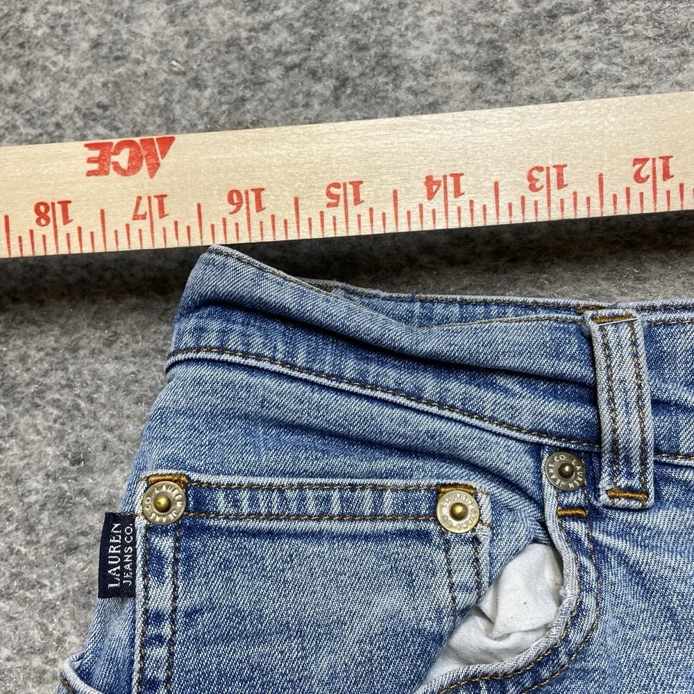 Lauren Ralph Lauren Straight Jeans Women's Size 12 Light Blue‎ Denim LRL